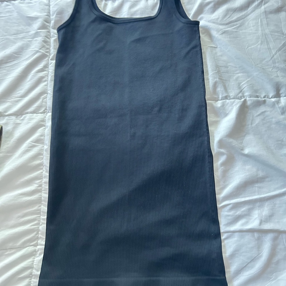 Black Ribbed Tank Top - Picture 5 of 5